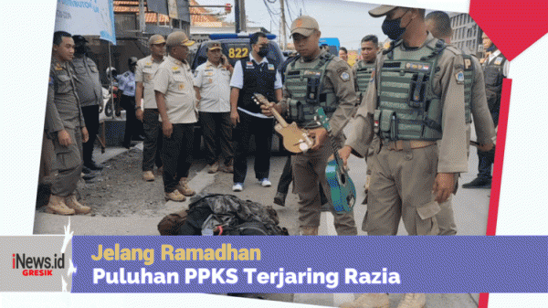 Puluhan PPKS  di Gresik Terjaring Razia Jelang Ramadhan