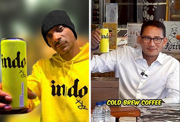 Sandiaga Uno Coba Kopi Indonesia Buatan Rapper Amerika Serikat Snoop Dogg