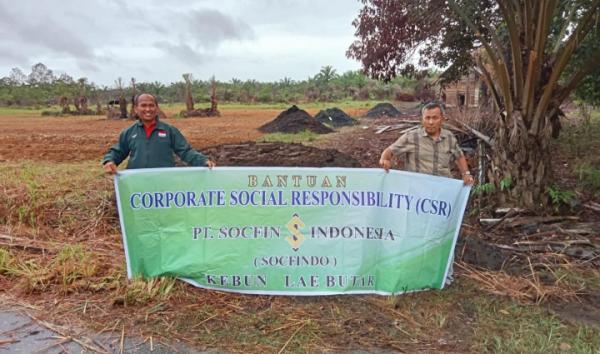 PT Socfindo Bantu Solid dan Jangkos Kepada Petani di Aceh Singkil