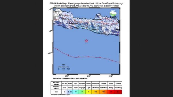 Gempa Magnitudo 5,2 Guncang Kulonprogo, Getarannya Sampai Sukoharjo