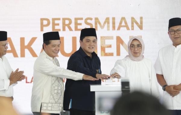 Kunjungi Bakauheni, Menteri BUMN Erick Tohir Resmikan Masjid Bank Syariah Indonesia