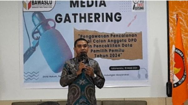 Indonesia Memilih, Bawaslu TTU  buat Media Gathering, Ajak Wartawan Kawal Pemilu