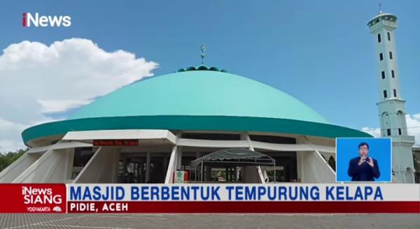 Unik dan Indahnya Masjid Berbentuk Tempurung Kelapa di Tanah Rencong Aceh