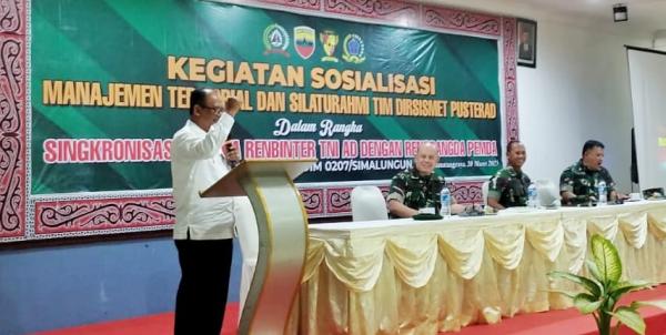 Wabup H Zonny Waldy  Apresiasi Kerjasama TNI dan Pemkab Simalungun Membangun Daerah