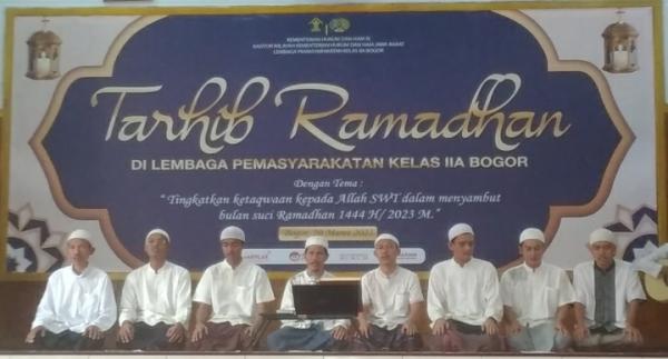 Tarhib Ramadhan di Lapas Bogor, para napi unjuk kebolehan membaca Al Quran dan menyanyikan Sholawat