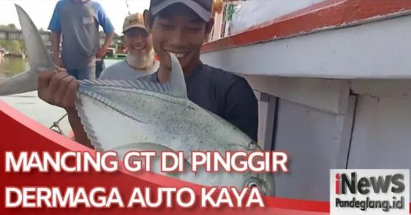 Menengok Serunya Mancing Ikan Giant Trevally di Pinggir TPI Binuangeun, Mancing Mania Merapat!