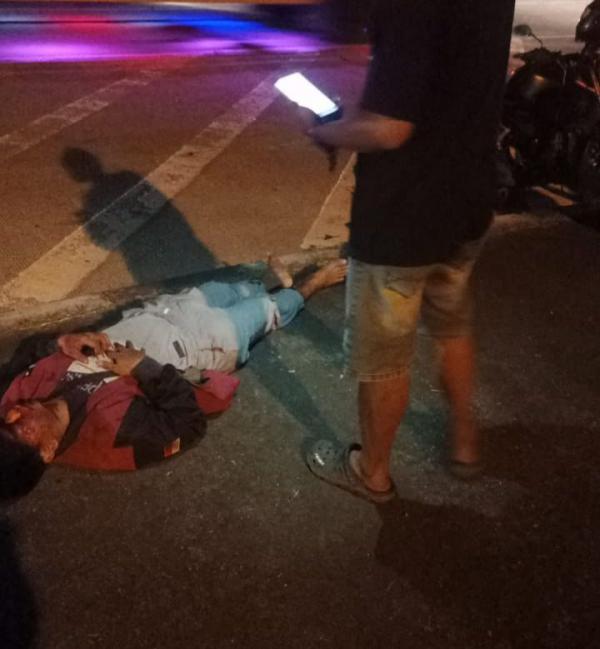 Lakalantas di Jalan Lingkar Tanjung Pura, Tiga Orang Terkapar, Dua Tak Sadarkan Diri