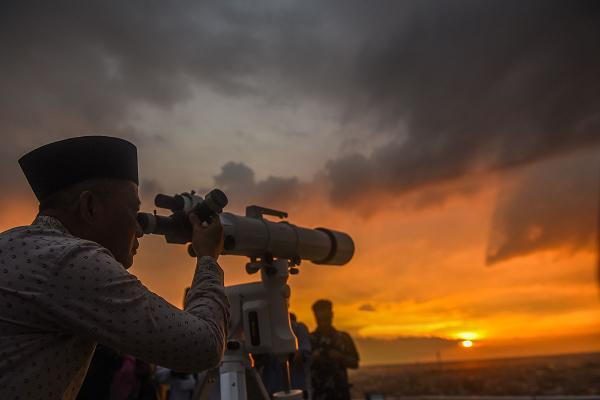 Potret Pantauan Hilal 1 Ramadan 1444 H di Palembang 