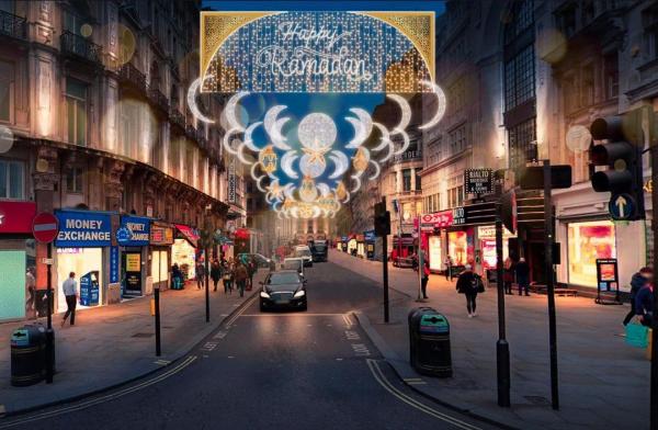 Wow! Distrik Terkenal di London Dipenuhi Dekorasi Ramadhan, Pertama Kali dalam Sejarah