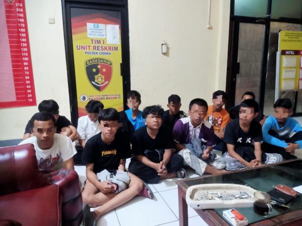 Diduga Hendak Perang Sarung, Belasan Anak Diamankan Polsek Cisoka Polresta Tangerang