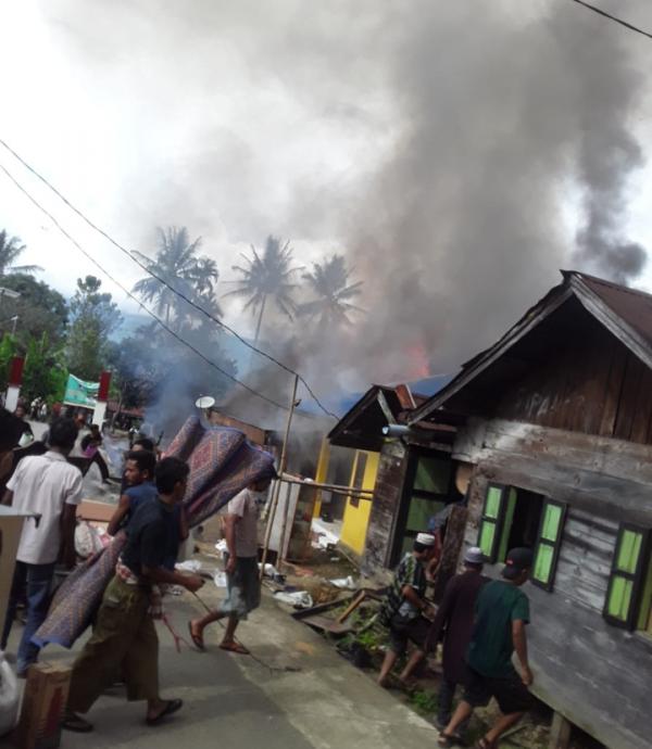 6 Unit Rumah Ludes Terbakar di Gayo Lues, Kerugian Materil Capai 500 Juta Rupiah