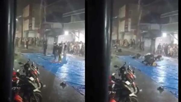 Viral Jemaah Lanjutkan Sholat Isya di Tengah Guyuran Hujan, Netizen Ucap Masya Allah