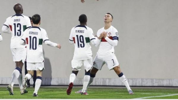 Ronaldo Brace, Portugal Gilas Luksemburg 6-0