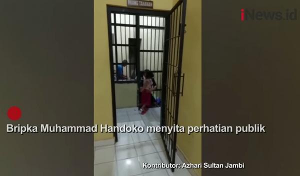 Bikin Terharu, Ini Alasan Bripka Handoko Polisi Viral yang Izinkan Tahanan Peluk Anaknya di Penjara