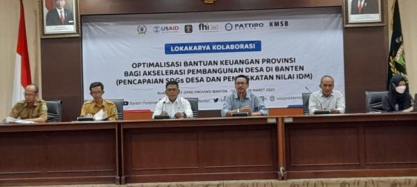 KMSB Kolaborasi Dengan DPRD Banten terkait Pembangunan Desa