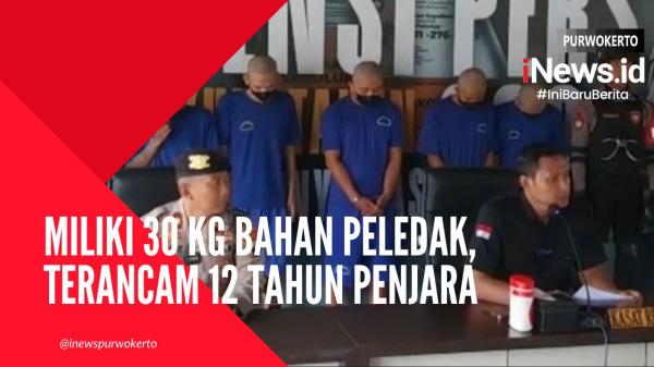Video Tersangka Miliki 30 Kg Bahan Peledak, Terancam 12 Tahun Penjara