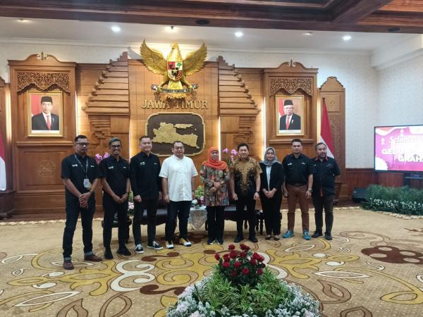 Persiapan Tabligh Akbar di MAS, Pimpinan iNews Bertemu Gubernur Khofifah