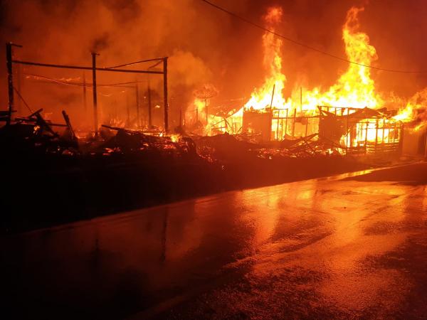 Breaking News, Pining Berduka 9 Rumah Ludes Terbakar, Telan Satu Korban Jiwa