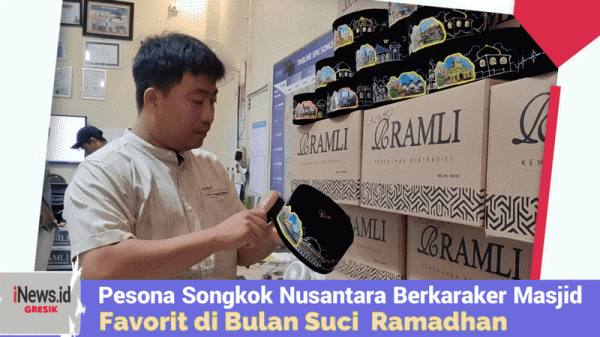 Pesona Songkok Nusantara Berkaraker Masjid, Favorit Warga di Bulan Suci Ramadhan
