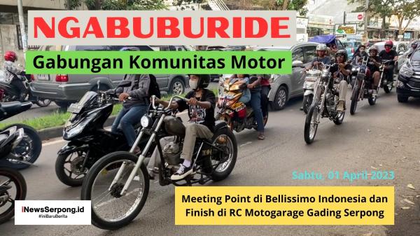 NGABUBURIDE Anak Motor, Gabungan Komunitas Motor di Serpong City