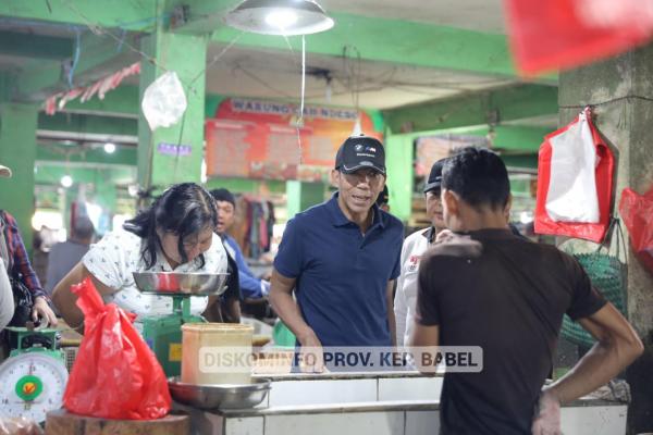 Sidak ke 3 Pasar, Pj Gubernur Babel: Jangan Membenarkan Budaya yang Salah