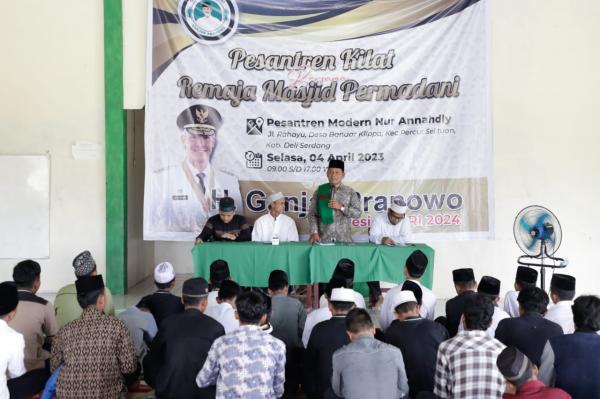 TGS Ganjar Sumut Tanamkan Pentingnya Berakhlakul Karimah kepada Remaja Masjid Permadani Deliserdang
