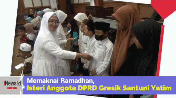 Memaknai Ramadhan,  Isteri Anggota DPRD Gresik Santuni Yatim Piatu