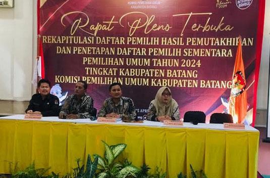 DPS Pemilu 2024 di Batang Berjumlah 623.364 Orang