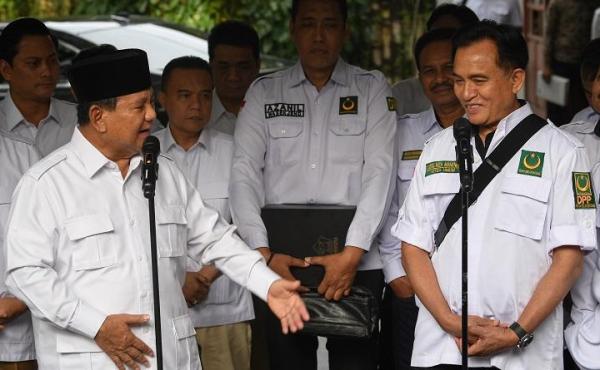 Bertemu Yusril, Prabowo Singgung Soal Dukungan PBB dalam Pemilu 2024