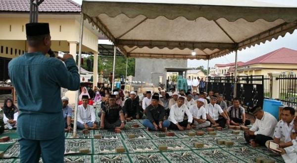 Sambut Malam Nuzulul Quran, Polres Aceh Tamiang Gelar Doa Bersama