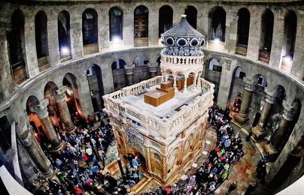 Gereja Makam Suci Dipercaya Sebagai Tempat Yesus Kristus Dikuburkan
