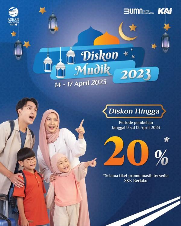 Ada Diskon 20 Persen Saat Mudik Lebaran dengan KA, Ini Informasinya