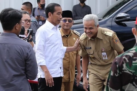 Didampingi Ganjar, Presiden Jokowi Tinjau Pasar di Boyolali