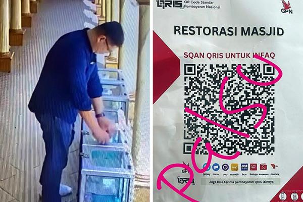 MUI Desak Polisi Tangkap Pria Misterius Penempel Stiker Barcode Qris Palsu di Masjid
