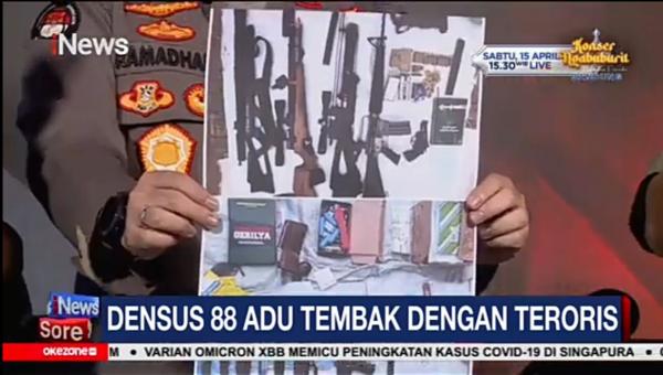 Senjata Milik Tersangka Teroris di wilayah Lampung