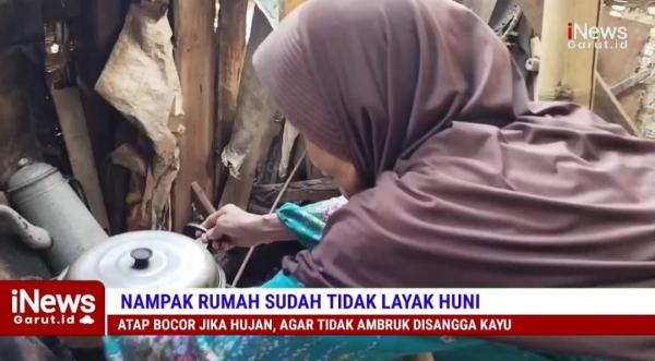 VIDEO : Miris ! Janda Lansia di Sukawening Garut Puluhan Tahun Tinggal di Rumah Hampir Ambruk