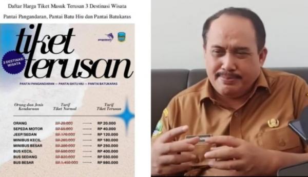 Pemda Pangandaran Luncurkan Tiket Terusan 3 Destinasi Wisata Jalur Lintas Pesisir Pangandaran