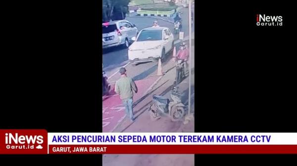 VIDEO : Pencuri Sepeda Motor di Pesantren Persis di Garut Terekam CCTV