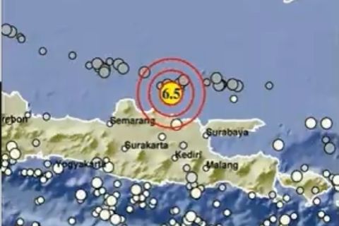 Wilayah Utara Jatim Diguncang  Gempa Berkekuatan M 6,5 
