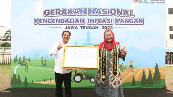 Pemkot Semarang Terima Penghargaan dari TPID Jateng dan Bank Indonesia atas Program Pak Rahman