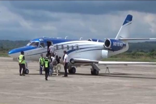 Astaga, Cuaca Ekstrim Jet Pribadi Tujuan Timor Leste Mendarat Darurat di Kupang NTT