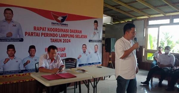 Gelar Rakorda, DPD Perindo Lampung Selatan Targerkan Fraksi Penuh pada Pemilu 2024