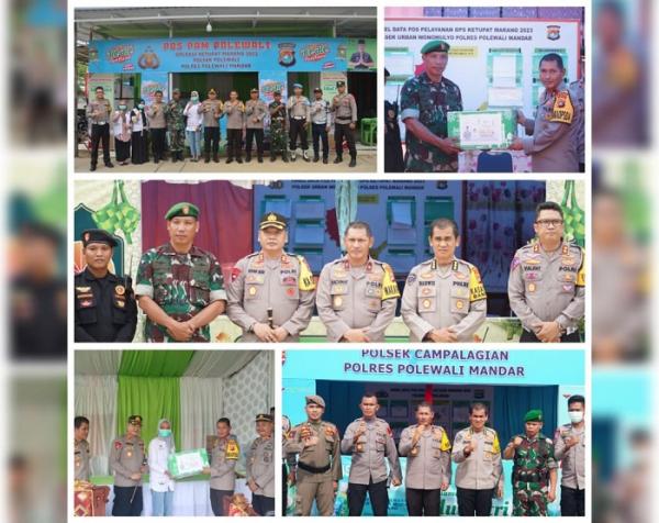 Wakapolda Sulbar Cek Kesiapan Pos Pam dan Pos Yan Operasi Ketupat Marano 2023 di Polewali Mandar