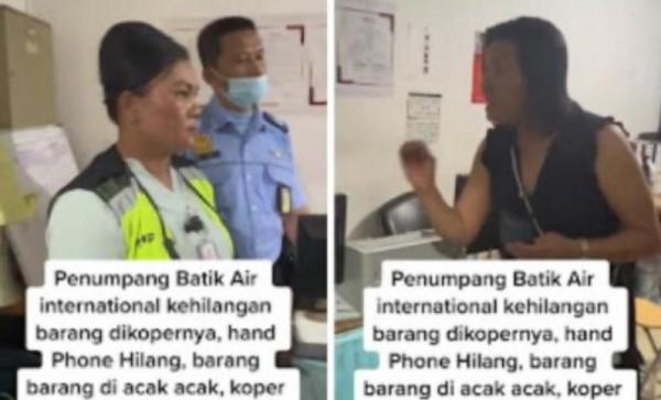 Viral! Bule Penumpang Batik Air Ngamuk Usai Koper di Bobol dan Handphone Hilang
