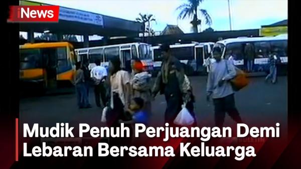 Begini Perjuangan Pemudik saat Mudik Lebaran di Terminal Pulo Gadung Era 1990