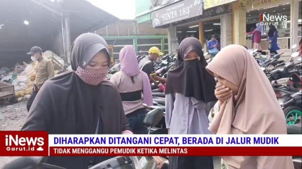 VIDEO : Bau Busuk Tumpukan Sampah di Pasar Modern Limbangan Buat Warga Tidak Nyaman