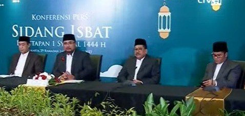 BREAKING NEWS, Pemerintah Tetapkan Idul Fitri 1444 H Jatuh pada Sabtu 22 April 2023