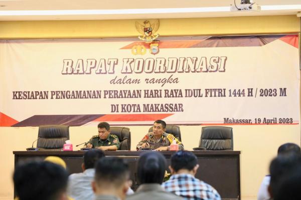 Pengamanan Idul Fitri 1444 H, Lintas Sektoral Pemkot Makassar Turunkan Ratusan Personel