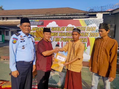 250 Warga Binaan Lapas Kelas IIB Purwakarta Mendapat Remisi Idul Fitri 2023