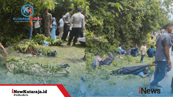 Truk Rombongan Dari Pidie Terjun Kejurang, 4 Penumpang Meninggal dunia Dan 30 Lainnya Luka-luka